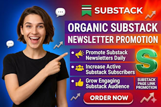 do organic substack newsletter promotion, substack page link to active audience