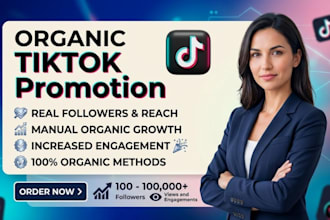 do tiktok marketing and promotion for organic followers growth