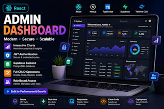 build a modern react admin dashboard