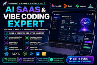 build ai saas, vibe coding web app, antigravity, lovable replit supabase website
