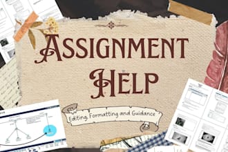 help with assignment writing, editing and formatting
