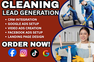 cleaning lead, cleaning facebook ads, cleaning google ads, cleaning video ads