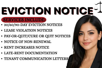 draft professional eviction notices for landlords and property managers
