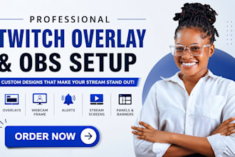 design animated streamlab obs streamerbot overlay points twitch logo emotes GIF