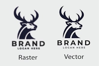 do manual vector tracing, vectorization of image, redraw logo to vector