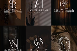 do feminine cosmetics makeup beauty salon spa logo design