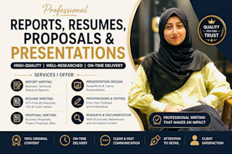 write reports resumes and proposals
