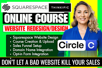edit squarespace website design, revamp squarespace membership online course