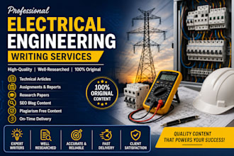 write professional electrical engineering and technology articles
