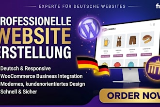 create german wordpress website deutsch responsive woocommerce business