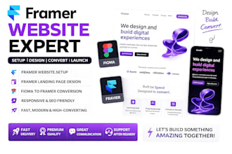 setup framer website, fix framer landing page developer, manus to framer expert