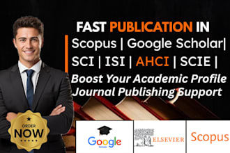 publish your research in scopus, sci, ahci, scie indexed journals fast