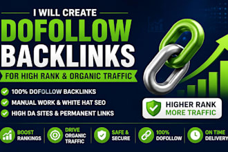 create dofollow backlinks for high rank and organic traffic