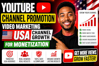 do youtube channel promotion video marketing USA channel growth for monetization