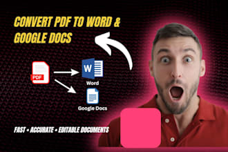 convert PDF to word or google doc