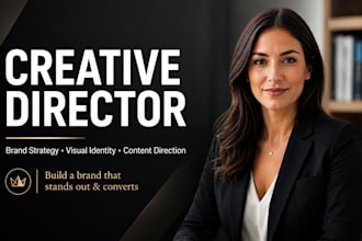 be your creative director for brand strategy and visual identity