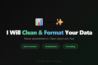 process and clean your data fast