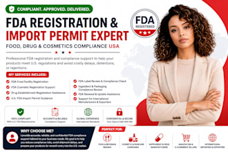fda registration import permit for food drug cosmetics test fda label review