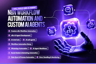 build n8n ai agent, ai automation and ai calling agent
