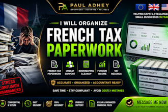 organize french tax paperwork urssaf bookkeeping foreign income and vat records
