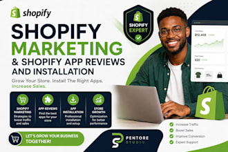 do shopify marketing, shopify app reviews and installation