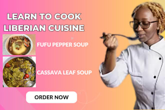 teach you how to cook authentic liberian soups