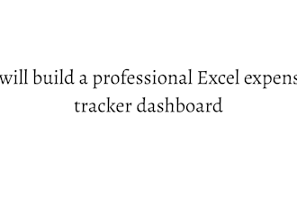build a professional excel expense tracker for etsy shop