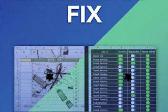 fix messy excel files, remove duplicates and write sql queries in 24h