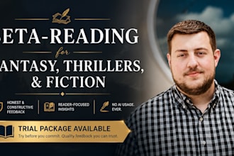 beta read your fantasy, thriller, or fiction manuscript