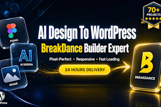 convert figma and ai design to breakdance builder wordpress website