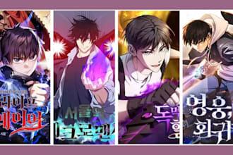 draw anime manga webtoon manhwa light novel shonen webnovel book cover