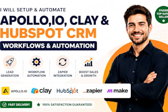 build smart workflows in hubspot, apollo io and zapier for sales automation