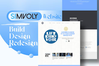 design and redesign your simvoly website, sales funnel, landing page