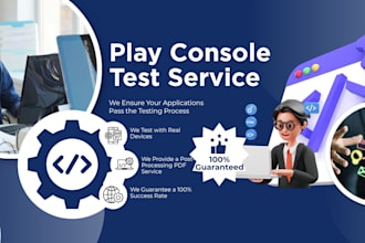 provide app testing services for the google play store