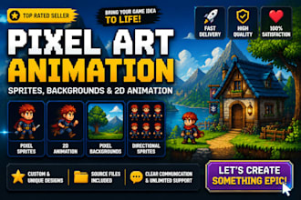 create pixel art animation sprite sheet 2d pixel art pixel background game art