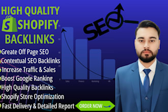 do shopify SEO and backlinks to boost store sales