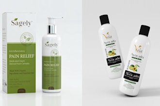 design premium cosmetic packaging and label