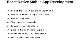develop react native mobile applications for android