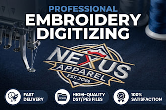 convert your logo or image to embroidery digitizing file dst pes with 3d puff