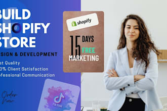 build create shopify store or shopify expert