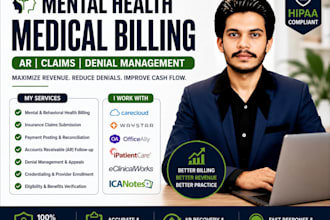 mental health billing, ar, denial management and credentialing