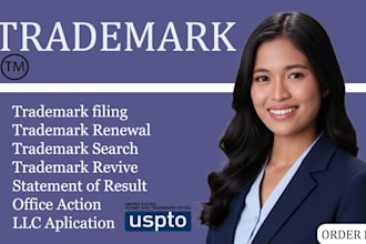 do your trademark licensed registration, office action, patent and sou