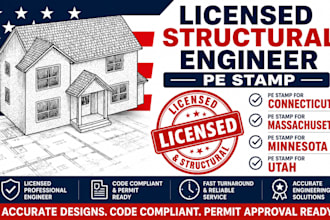 provide licensed pe stamp for connecticut, massachusetts, minnesota utah stamp