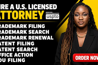 help you with trademark notices, office action, opposition and litigation