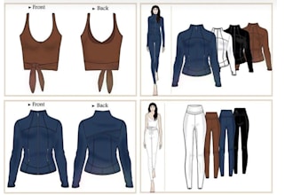 design fashion tech pack streetwear activewear clothing tech pack