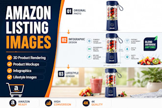 amazon listing images 3d product rendering product mockup infographic lifestyle