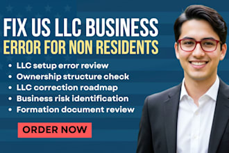 review and correct your llc business errors for non residents, wyoming  llc