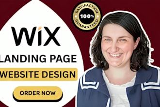 design a high converting wix landing page for leads and sales