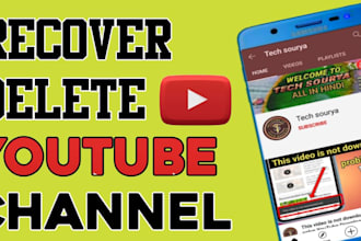 recover your deleted or removed youtube channel