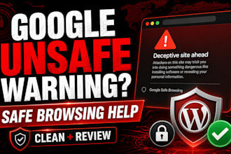 remove google unsafe warning on wordpress site